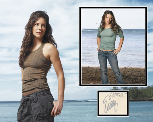 EVANGELINE LILLY SIGNED LOST PHOTO MOUNT