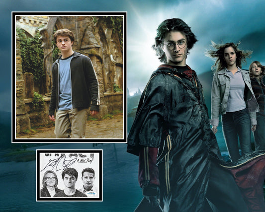 DANIEL RADCLIFFE SIGNED HARRY POTTER PHOTO MOUNT ALSO ACOA