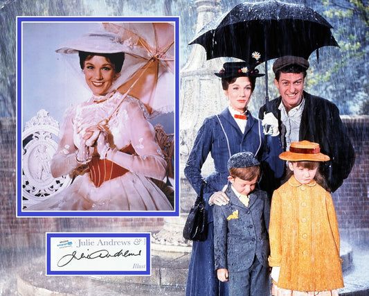 JULIE ANDREWS SIGNED MARY POPPINS PHOTO MOUNT (1) ALSO ACOA