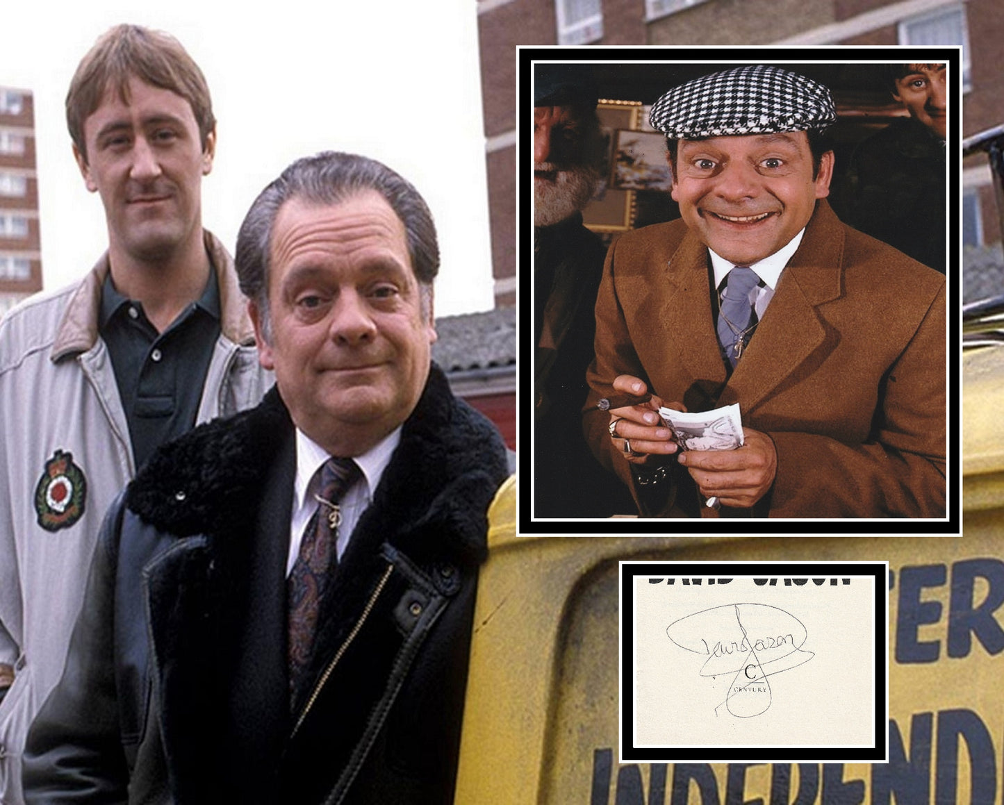 DAVID JASON SIGNED ONLY FOOLS AND HORSES PHOTO MOUNT