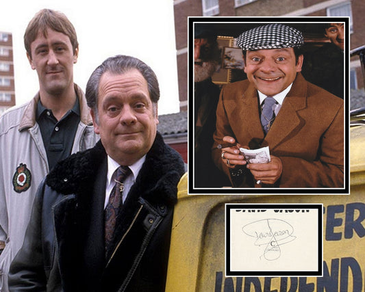 DAVID JASON SIGNED ONLY FOOLS AND HORSES PHOTO MOUNT