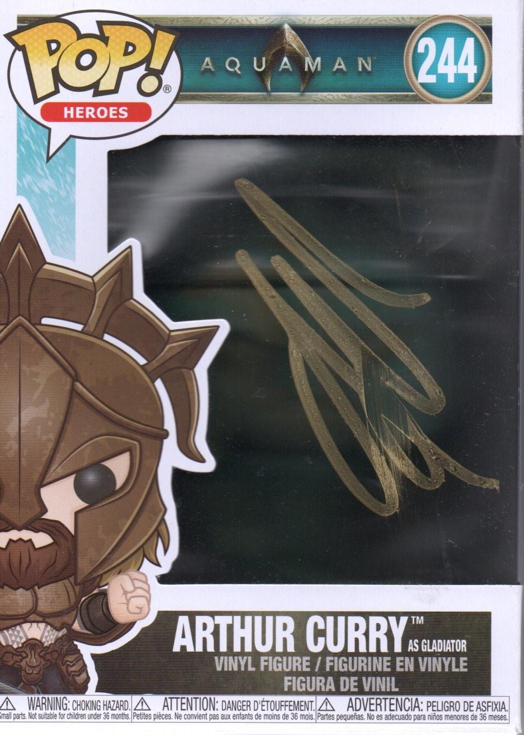 JASON MOMOA SIGNED ARTHUR CURRY AQUAMAN FUNKO POP (1) ALSO ACOA