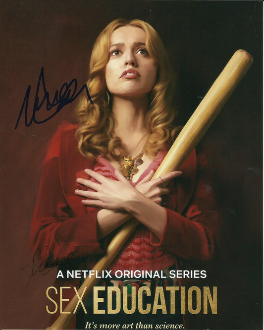 AIMEE LOU WOOD SIGNED SEX EDUCATION 8X10 PHOTO (2)