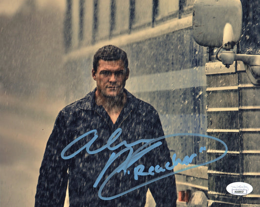 ALAN RITCHSON SIGNED REACHER 8X10 PHOTO ALSO JSA