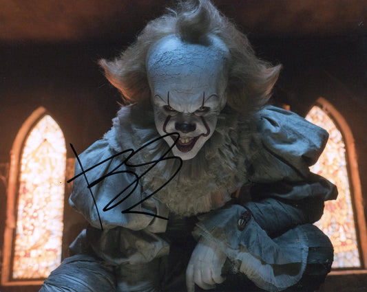 BILL SKARSGARD SIGNED IT PENNYWISE 8X10 PHOTO (2)