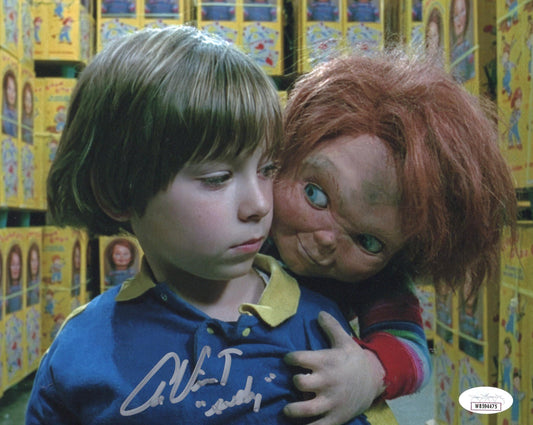 ALEX VINCENT SIGNED CHILDS PLAY 8X10 PHOTO (1) ALSO JSA