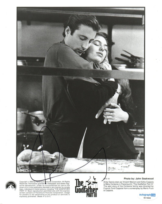 ANDY GARCIA SIGNED THE GODFATHER 8X10 PHOTO (2) ALSO ACOA