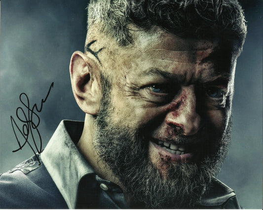 ANDY SERKIS SIGNED BLACK PANTHER 8X10 PHOTO