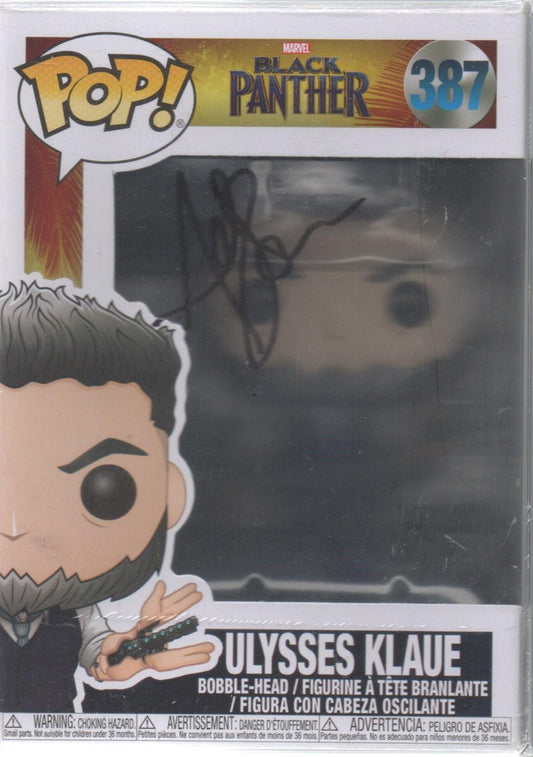 ANDY SERKIS SIGNED ULYSSES BLACK PANTHER FUNKO POP ALSO BECKETT BAS