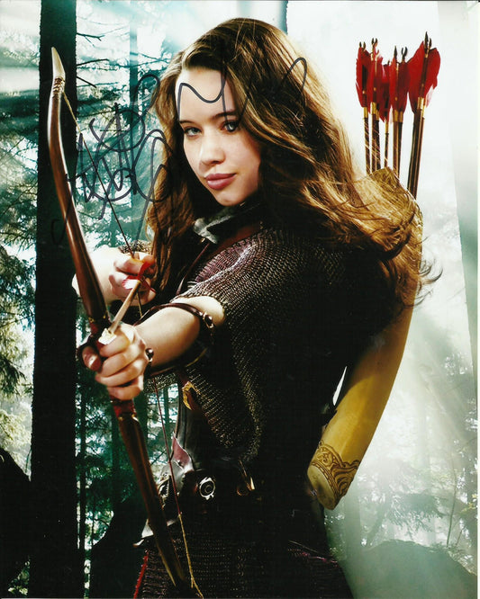 ANNA POPPLEWELL SIGNED THE CHRONICLES OF NARNIA 10X8 PHOTO (2)