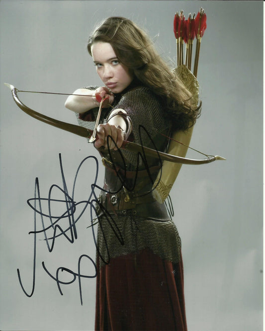 ANNA POPPLEWELL SIGNED THE CHRONICLES OF NARNIA 10X8 PHOTO (3)