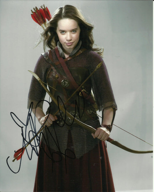 ANNA POPPLEWELL SIGNED THE CHRONICLES OF NARNIA 10X8 PHOTO (4)