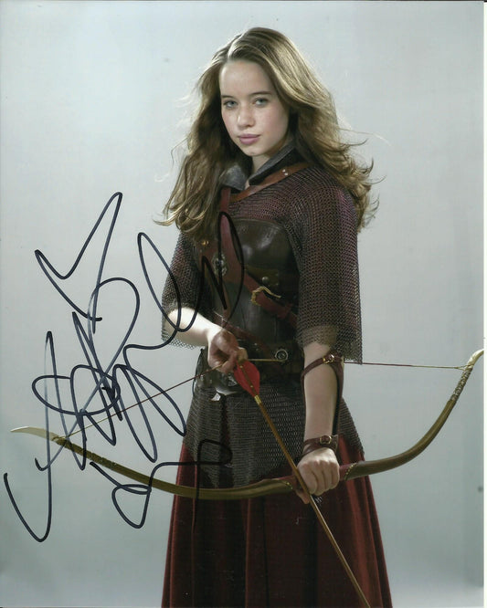 ANNA POPPLEWELL SIGNED THE CHRONICLES OF NARNIA 10X8 PHOTO (5)
