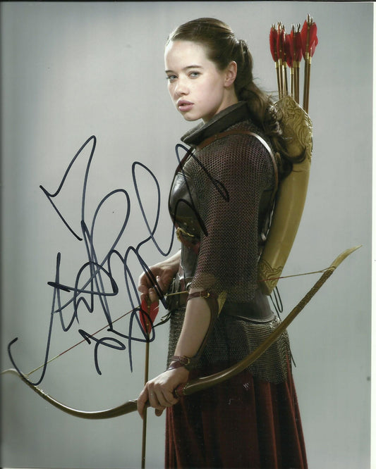 ANNA POPPLEWELL SIGNED THE CHRONICLES OF NARNIA 10X8 PHOTO (6)