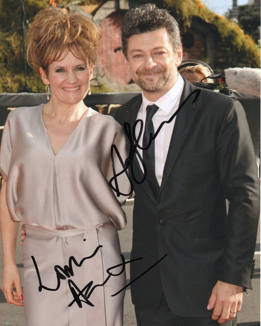 ANDY SERKIS AND LORRAINE ASHBOURNE SIGNED 8X10 PHOTO