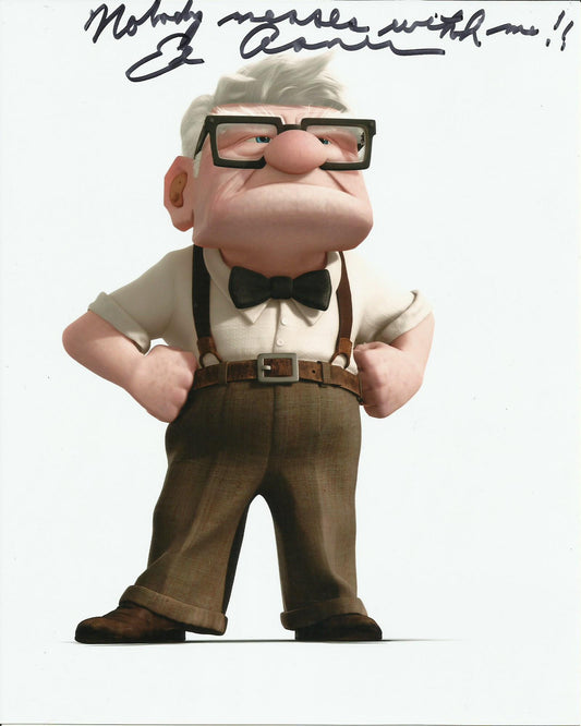ED ASNER SIGNED UP 8X10 PHOTO