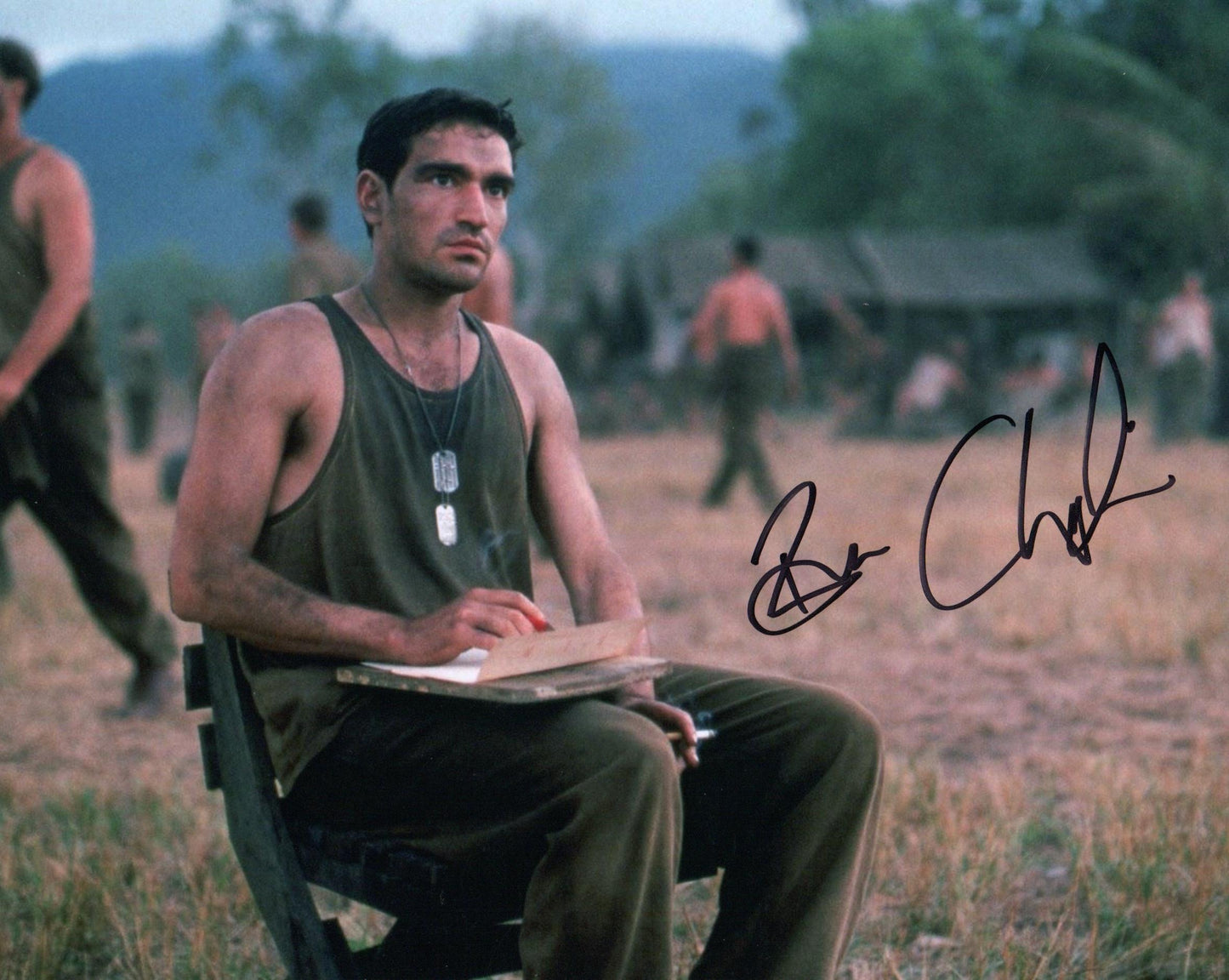 BEN CHAPLIN SIGNED THE THIN RED LINE PHOTO