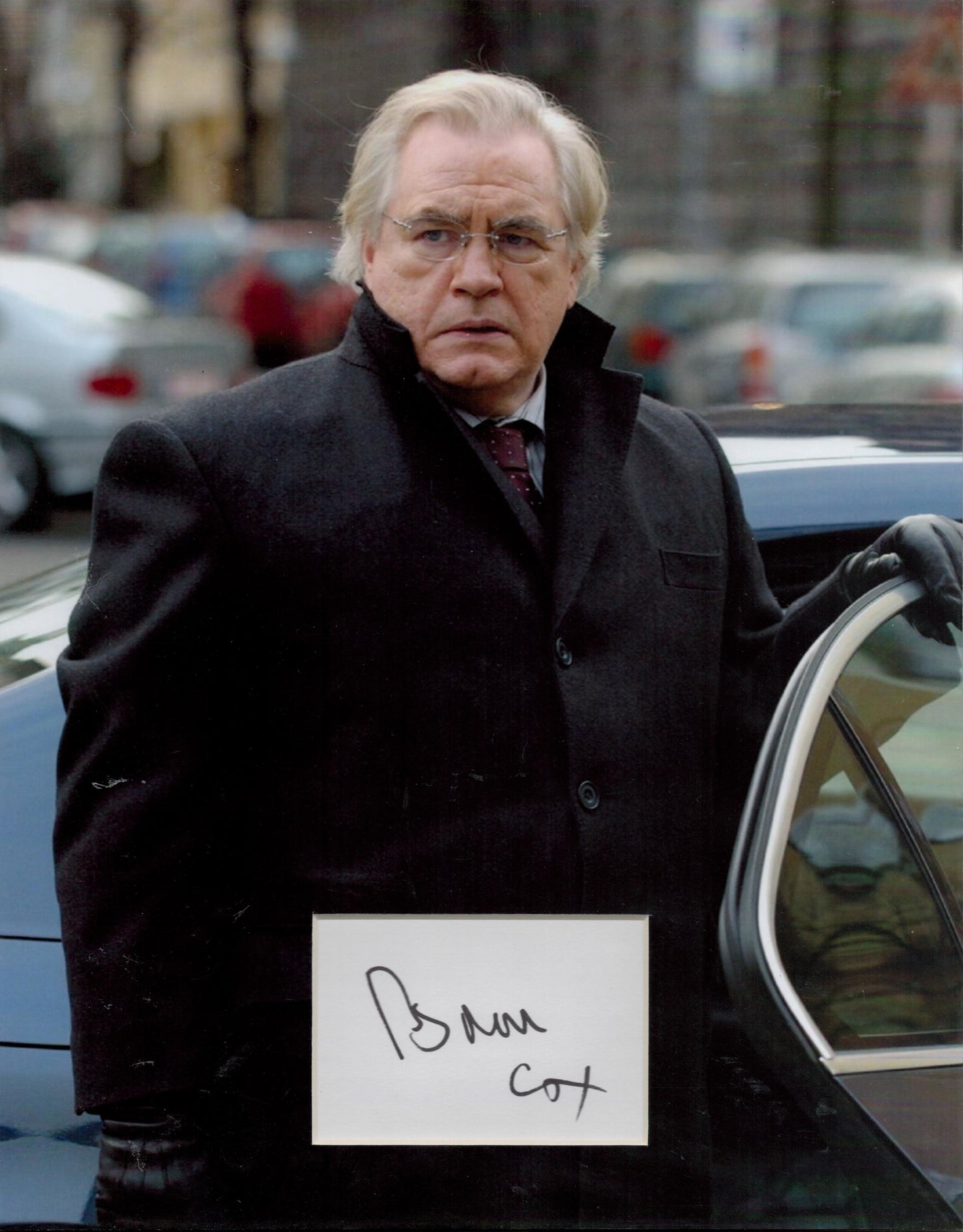 BRIAN COX SIGNED 14X11 BOURNE PHOTO MOUNT