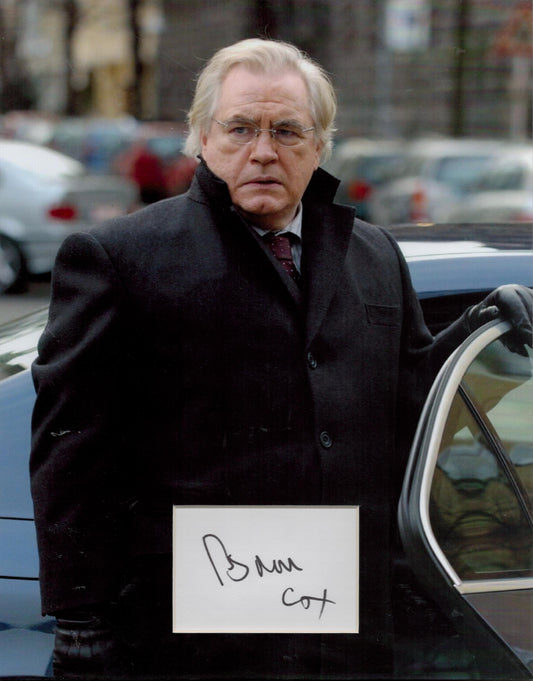 BRIAN COX SIGNED 14X11 BOURNE PHOTO MOUNT