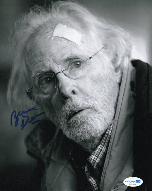 BRUCE DERN SIGNED NEBRASKA 8X10 PHOTO  (4) ALSO ACOA