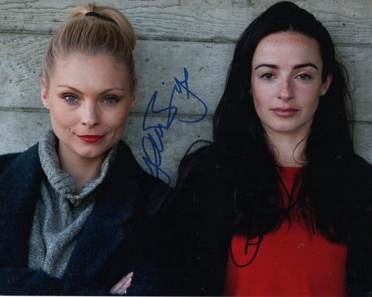 MYANNA BURING AND LAURA DONNELLY SIGNED SEXY 10X8 PHOTO