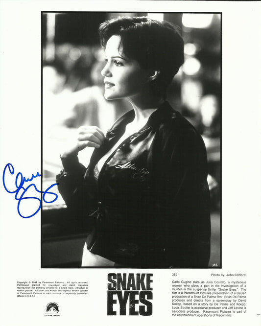 CARLA GUGINO SIGNED SNAKE EYES 10X8 PHOTO (1)
