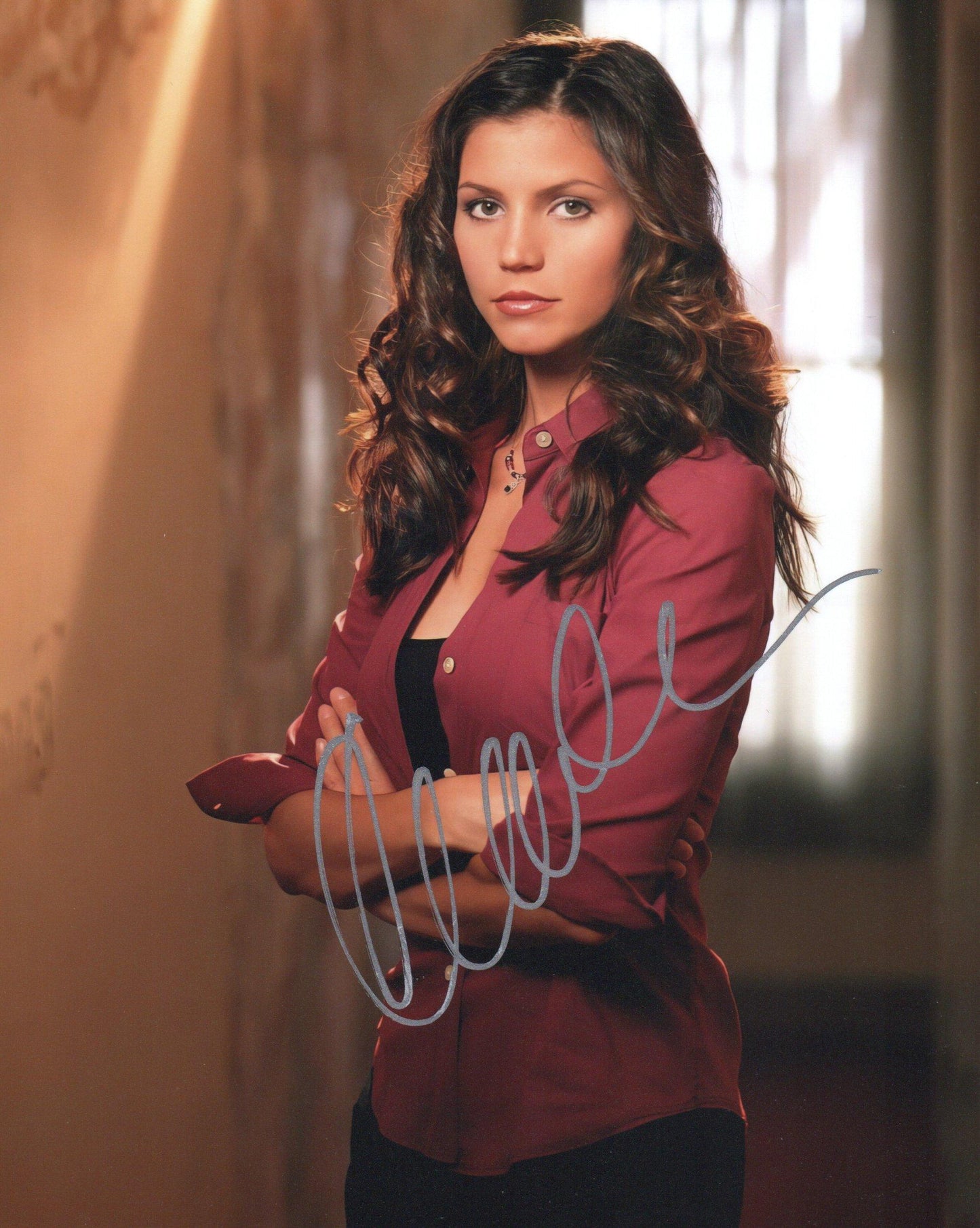 CHARISMA CARPENTER SIGNED SEXY BUFFY 10X8 PHOTO (1)