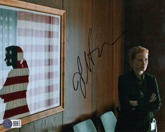 JESSICA CHASTAIN SIGNED SEXY 10X8 PHOTO (3) ALSO AFTAL AUTHENTICATION