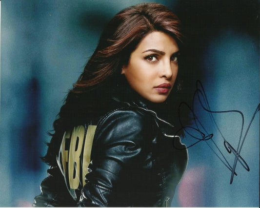PRIYANKA CHOPRA SIGNED SEXY QUANTICO 8X10 PHOTO (1)