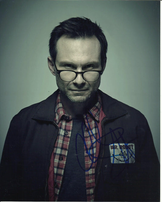 CHRISTIAN SLATER SIGNED MR ROBOT 8X10 PHOTO (5)