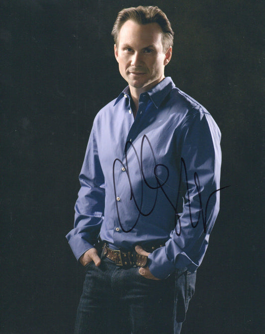 CHRISTIAN SLATER SIGNED COOL 8X10 PHOTO (1)