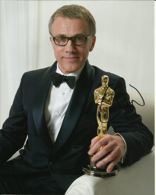 CHRISTOPH WALTZ SIGNED OSCAR 8X10 PHOTO (1)