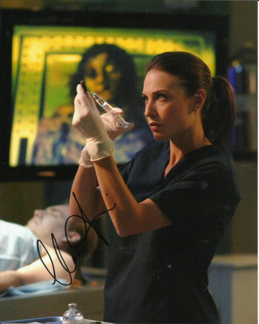 CLAIRE FORLANI SIGNED SEXY CSI NY 10X8 PHOTO (2)