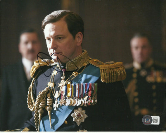 COLIN FIRTH SIGNED THE KING'S SPEECH 10X8 PHOTO (4) ALSO BECKETTS COA
