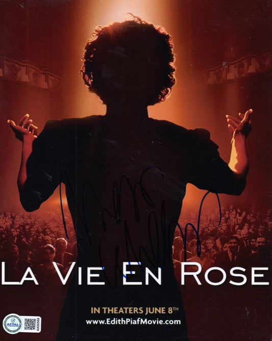 MARION COTILLARD SIGNED LA VIE EN ROSE 10X8 PHOTO (1) ALSO AFTAL AUTHENTICATION