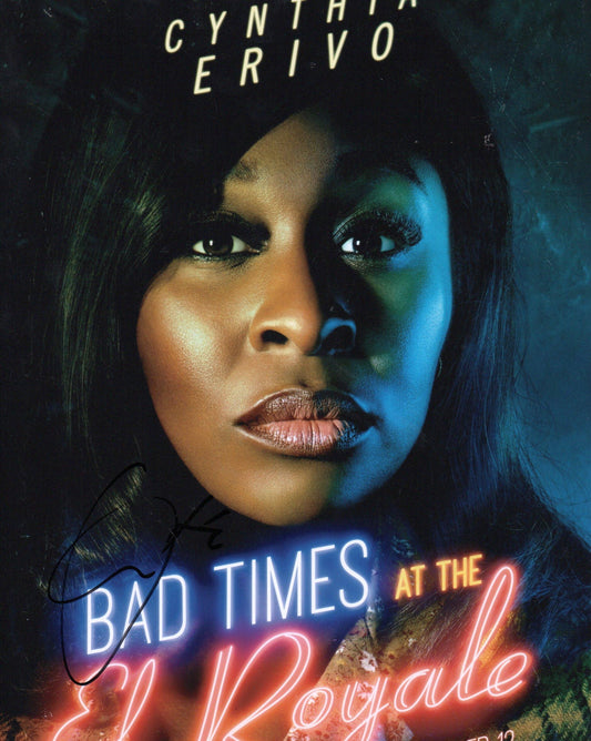 CYNTHIA ERIVO SIGNED BAD TIMES AT THE EL ROYALE 10X8 PHOTO (4)