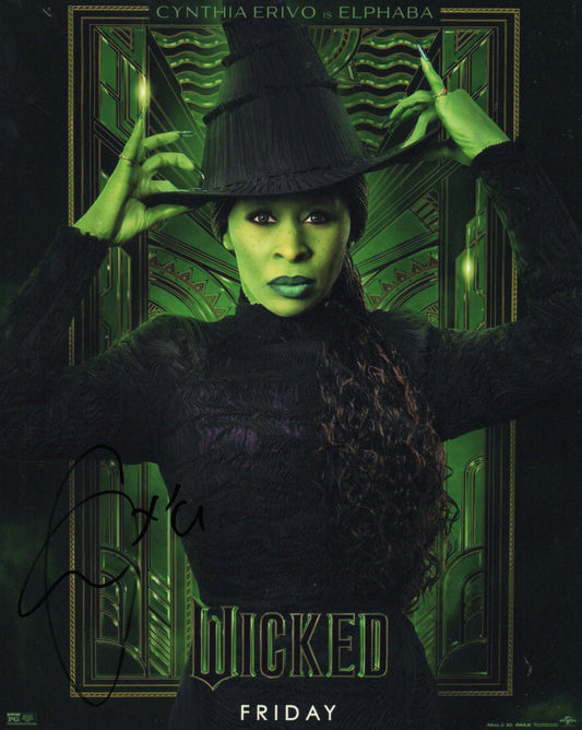 CYNTHIA ERIVO SIGNED WICKED ELPHABA 10X8 PHOTO (4)
