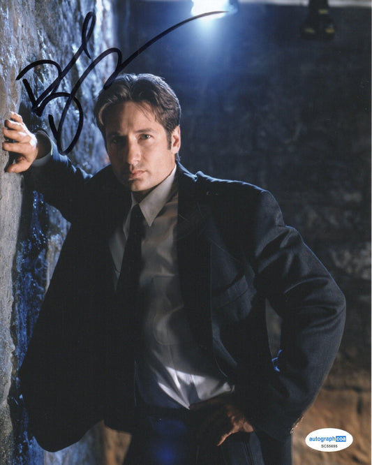 DAVID DUCHOVNY SIGNED 8X10 PHOTO (2) ALSO ACOA