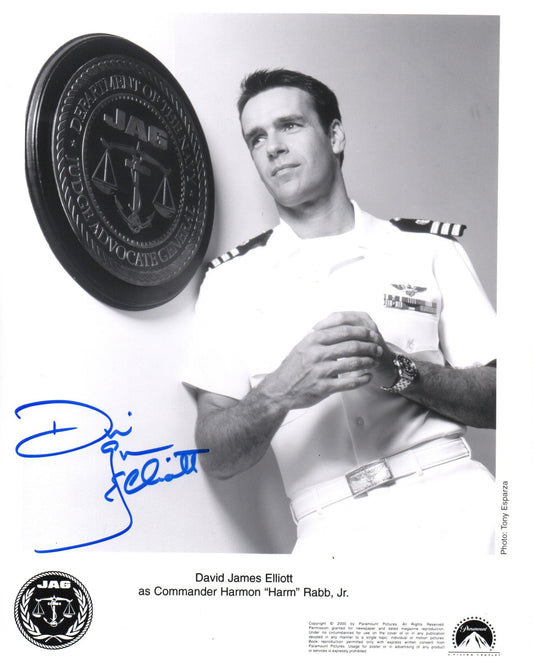 DAVID JAMES ELLIOTT SIGNED JAG 8X10 PHOTO (1)