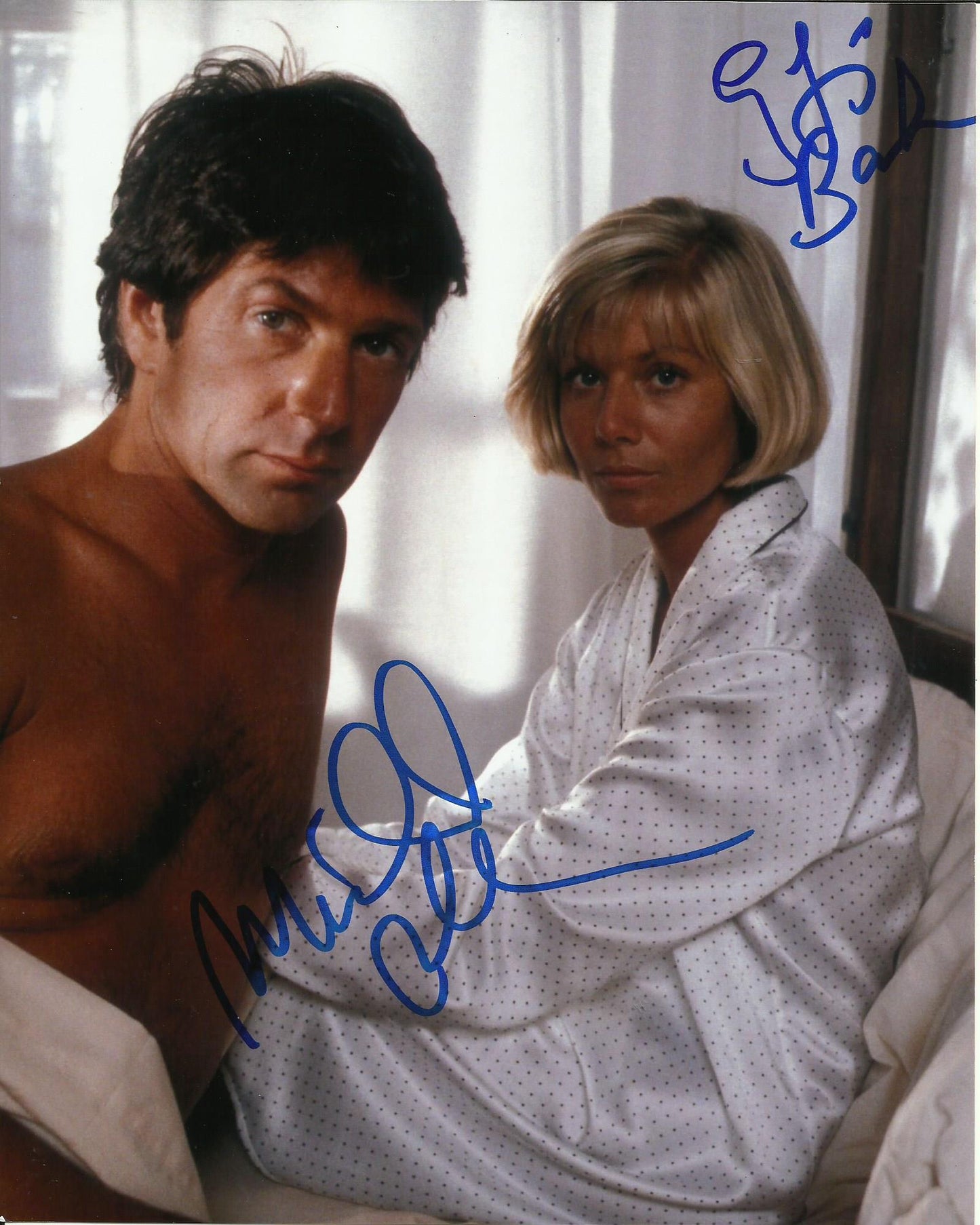 MICHAEL BRANDON AND GLYNIS BARBER SIGNED DEMPSEY AND MAKEPEACE 10X8 PHOTO