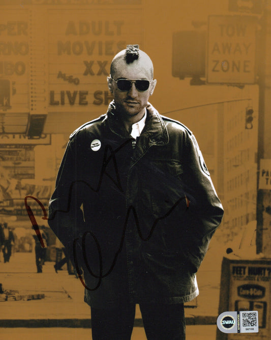 ROBERT DE NIRO SIGNED TAXI DRIVER 8X10 PHOTO (1) ALSO SWAU
