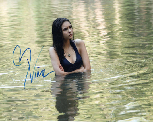 NINA DOBREV SIGNED SEXY VAMPIRE DIARIES 10X8 PHOTO (3)