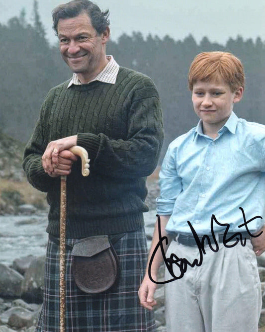 DOMINIC WEST SIGNED THE CROWN 8X10 PHOTO (2)