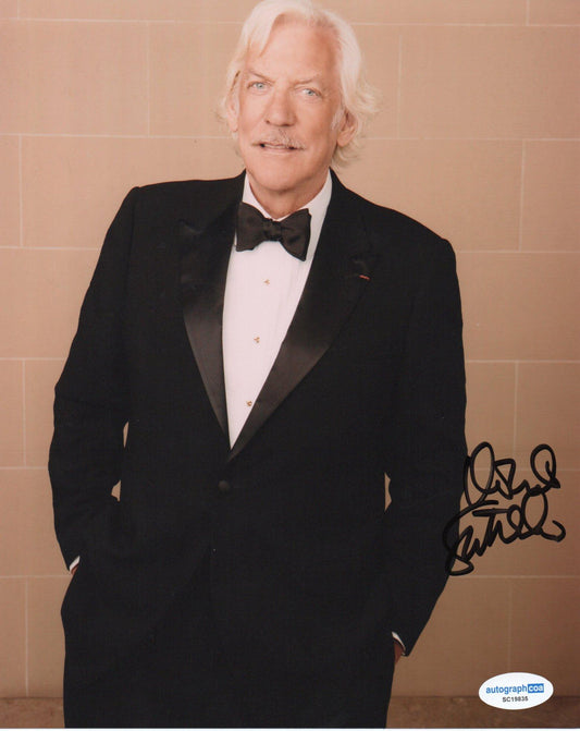 DONALD SUTHERLAND SIGNED 8X10 PHOTO (1) ALSO ACOA CERTIFIED