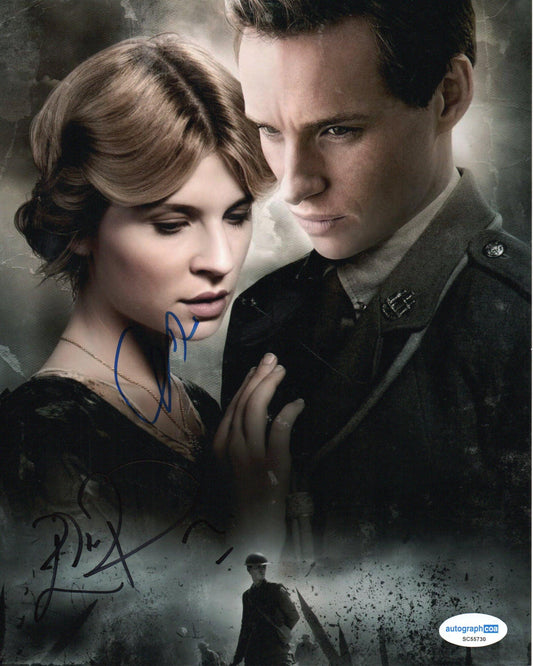 EDDIE REDMAYNE AND CLEMENCE POESY SIGNED 8X10 PHOTO (1) ALSO ACOA