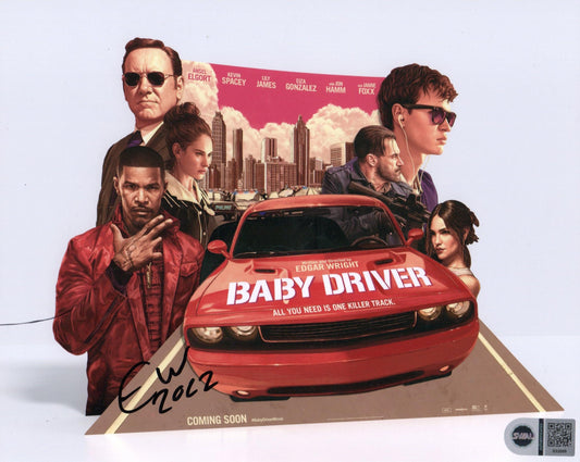 EDGAR WRIGHT SIGNED BABY DRIVER 8X10 PHOTO ALSO SWAU