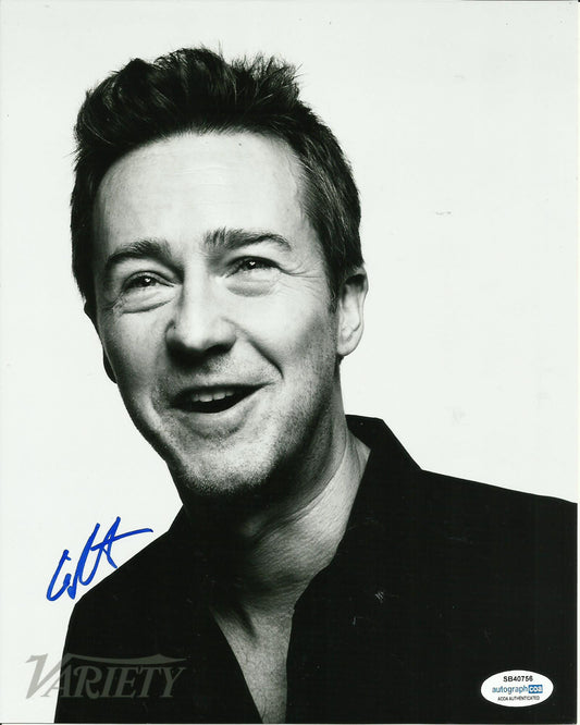 ED NORTON SIGNED 8X10 PHOTO (1) ALSO ACOA