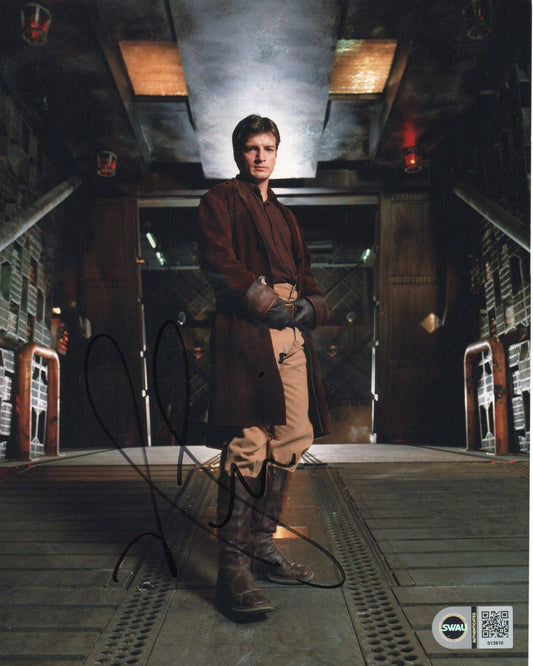 NATHAN FILLION SIGNED FIREFLY 8X10 PHOTO (2) ALSO SWAU