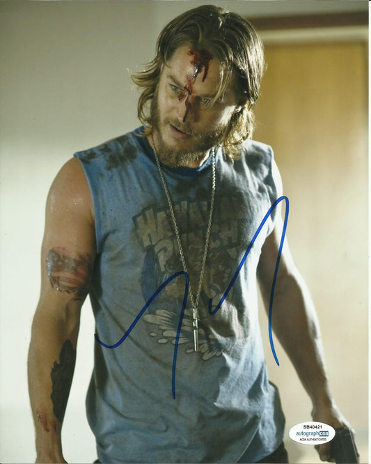 TRAVIS FIMMEL SIGNED BAYTOWN OUTLAWS 8X10 PHOTO (2) ALSO ACOA CERTIFIED