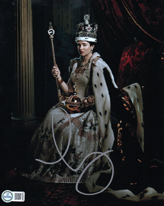 CLAIRE FOY SIGNED THE CROWN 10X8 PHOTO (2) ALSO AFTAL AUTHENTICATION